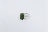 Stg Silver Ring with Greenstone SYR5638