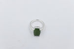 Stg Silver Ring with Greenstone SYR5638