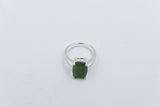 Stg Silver Ring with Greenstone SYR5638