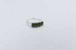 Stg Silver Ring with Greenstone SYR7993