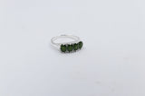 Stg Silver Ring with Greenstone SYR7993