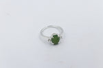 Stg Silver Ring with Greenstone SYR8088