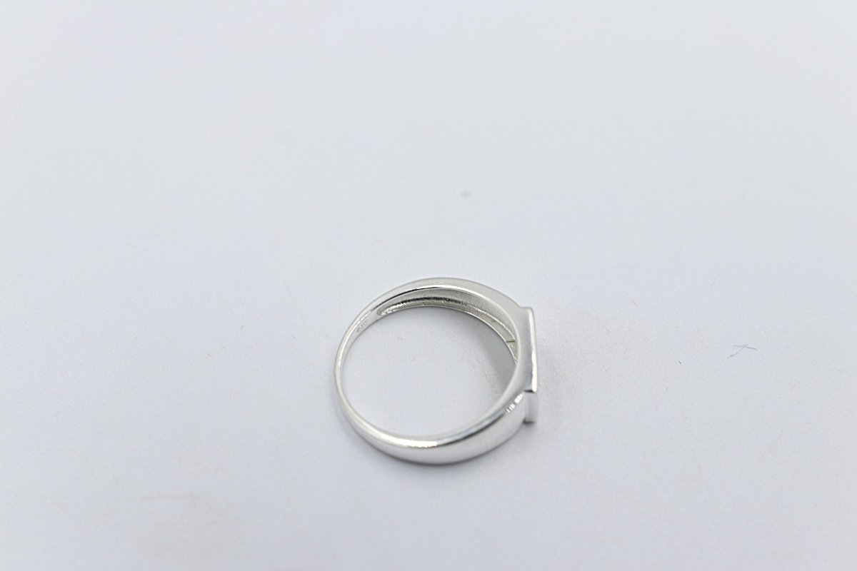 Stg Silver Ring with Greenstone SYR8102