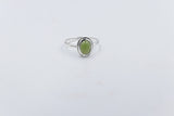 Stg Silver Ring with Greenstone SYR7888