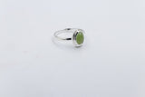 Stg Silver Ring with Greenstone SYR7888