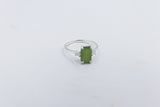 Stg Silver Ring with Greenstone SYR7759