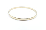 9ct Yellow Gold Solid Bangle 69mm ALX075