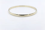 9ct Yellow Gold Solid Bangle 69mm ALX075