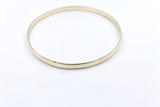 9ct Yellow Gold Solid Bangle 69mm ALX075
