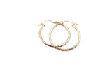 9ct Gold Round Hoops Diamond Cut 200BD527/9901
