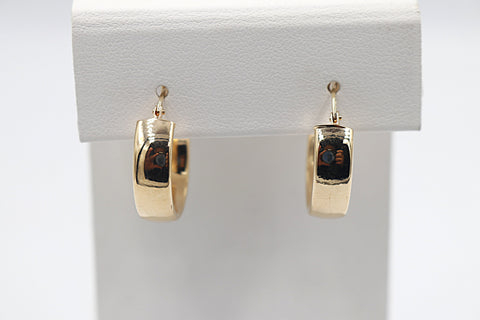 9ct Gold 6mm Wide Hoops  150BC456/99