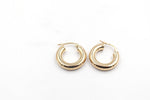 9ct Gold 4mm tube 10mm Hoops 100BC04899