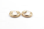 9ct Gold 4mm tube 10mm Hoops 100BC04899