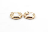 9ct Gold 4mm tube 10mm Hoops 100BC04899