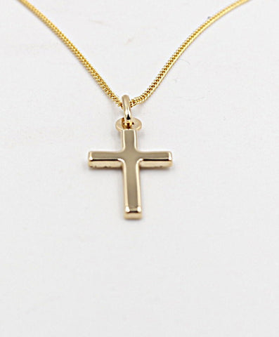 9ct Gold Cross 18mm 18PCV001
