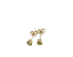 9ct Gold Genuine Peridot Stud Earrings E741-4-PDC