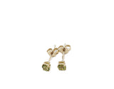 9ct Gold Genuine Peridot Stud Earrings E741-4-PDC
