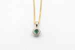 9ct Gold Genuine Emerald Pendent P3004-EMDC