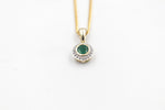 9ct Gold Genuine Emerald Pendent P3004-EMDC
