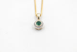 9ct Gold Genuine Emerald Pendent P3004-EMDC