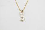 9ct Gold Infinity pendent P3007-DC