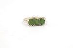 9ct Gold New Zealand Greenstone & Diamond Ring SYR7986G
