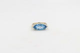 9ct Gold Blue Topaz Fashion Ring