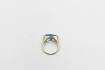 9ct Gold Blue Topaz Fashion Ring
