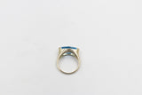 9ct Gold Blue Topaz Fashion Ring