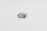 9ct Gold Blue Topaz Fashion Ring