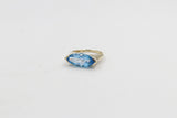 9ct Gold Blue Topaz Fashion Ring