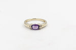 9ct Gold Amethyst Fashion Ring SYR8125