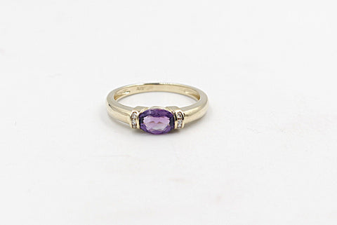 9ct Gold Amethyst Fashion Ring SYR8125