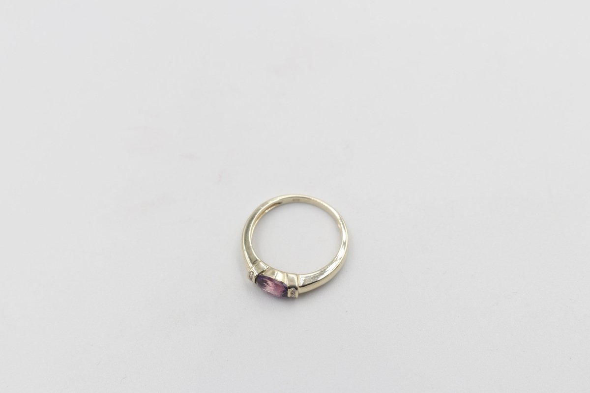 9ct Gold Amethyst Fashion Ring SYR8125