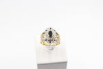 9ct Gold Trio Set with Sapphire and Diamond SYR1740