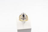 9ct Gold Trio Set with Sapphire and Diamond SYR1740