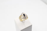 9ct Gold Trio Set with Sapphire and Diamond SYR1740