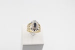9ct Gold Trio Set with Sapphire and Diamond SYR1740