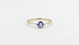 9ct Gold Tanzanite & Diamond ring SYR8197