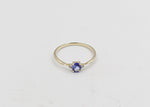 9ct Gold Tanzanite & Diamond ring SYR8197