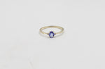 9ct Gold Tanzanite & Diamond ring SYR8197