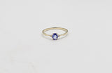 9ct Gold Tanzanite & Diamond ring SYR8197