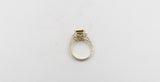 9ct Gold Citrine & Diamond ring SYR7528