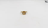 9ct Gold Citrine & Diamond ring SYR7528