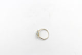 9ct Gold Genuine Aquamarine and Diamond Ring SYR8227