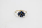9ct Gold Sapphire & Diamond ring SYR8227