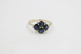 9ct Gold Sapphire & Diamond ring SYR8227
