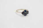 9ct Gold Sapphire & Diamond ring SYR8227