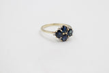 9ct Gold Sapphire & Diamond ring SYR8227