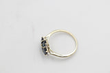 9ct Gold Sapphire & Diamond ring SYR8227